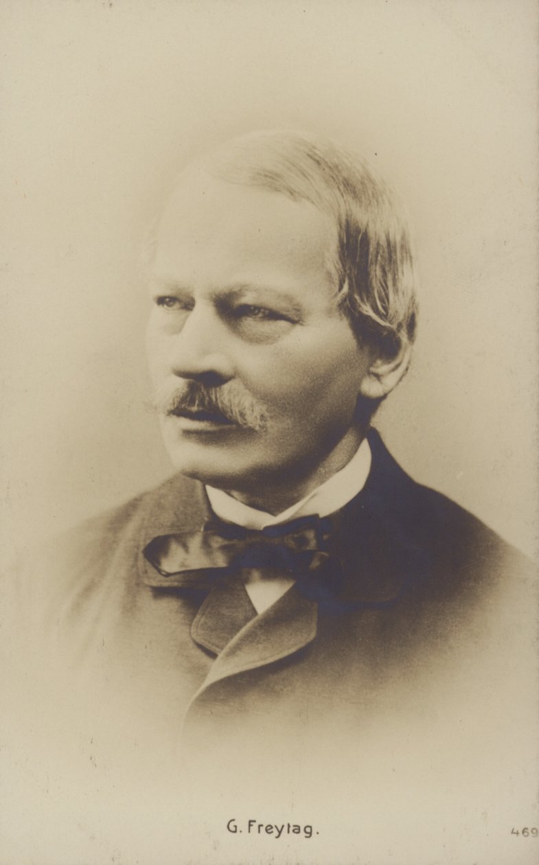 Gustav Freytag, German Novelist and Playwright by German Photographer