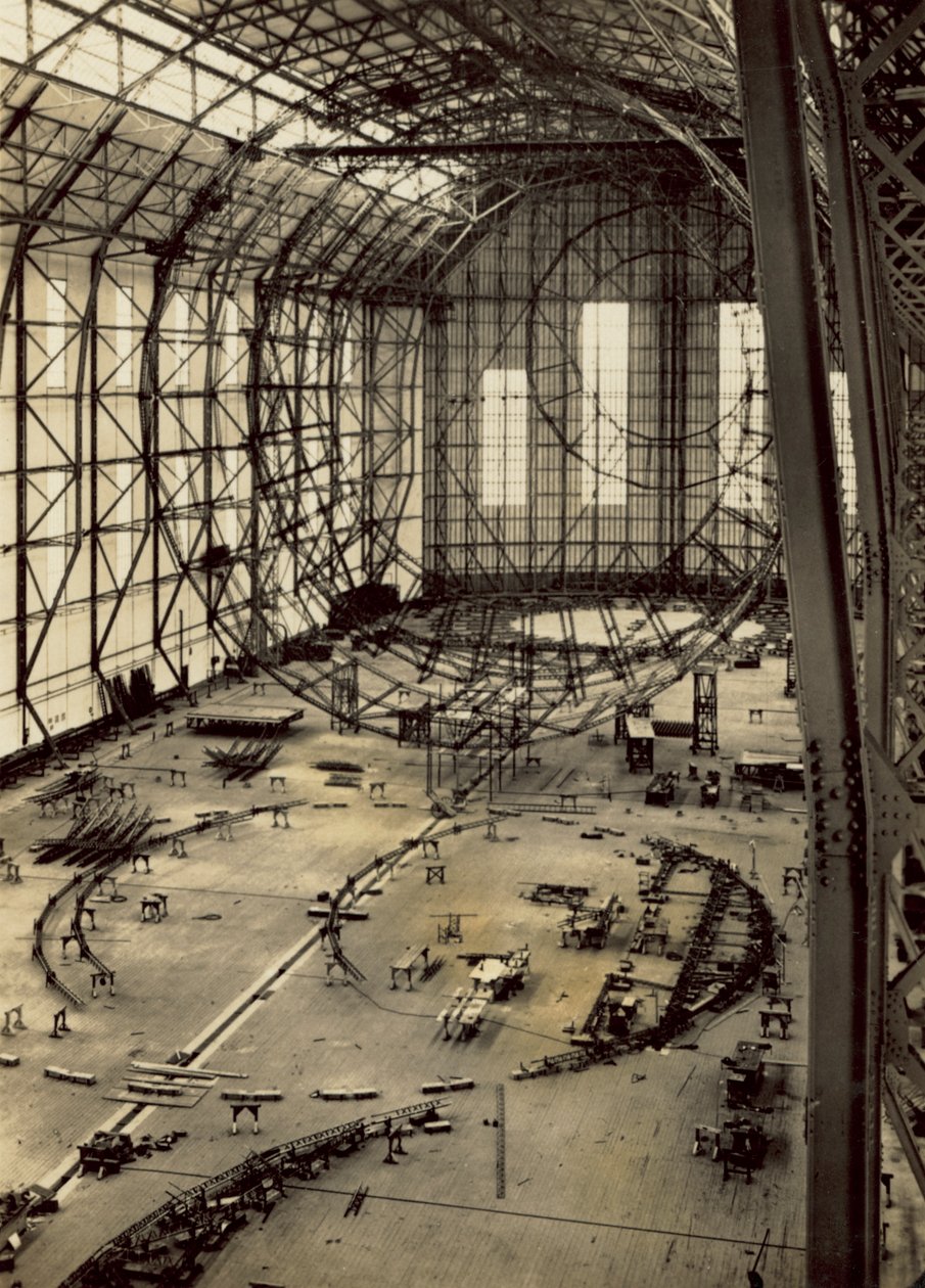Start of Construction of Airship LZ 130 by German Photographer