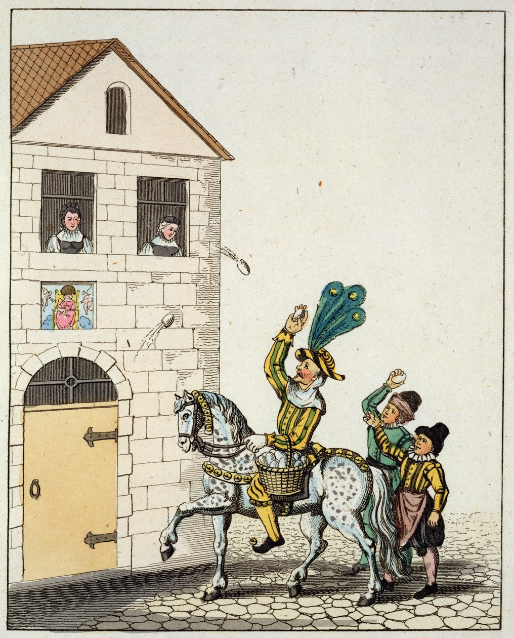 A round dance in the main city square, from Old Nuremberg