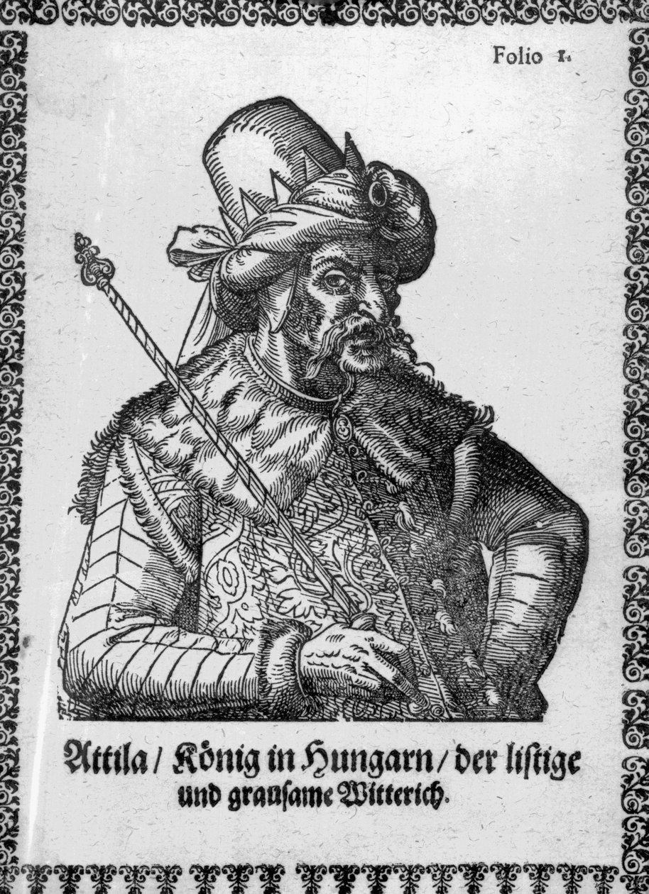 Attila the Hun by German School: Buy fine art print