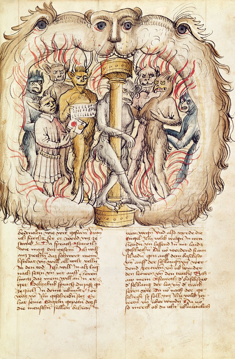 Belial and the Demons, from the 'Proces de Belial de J. de Therano' by ...