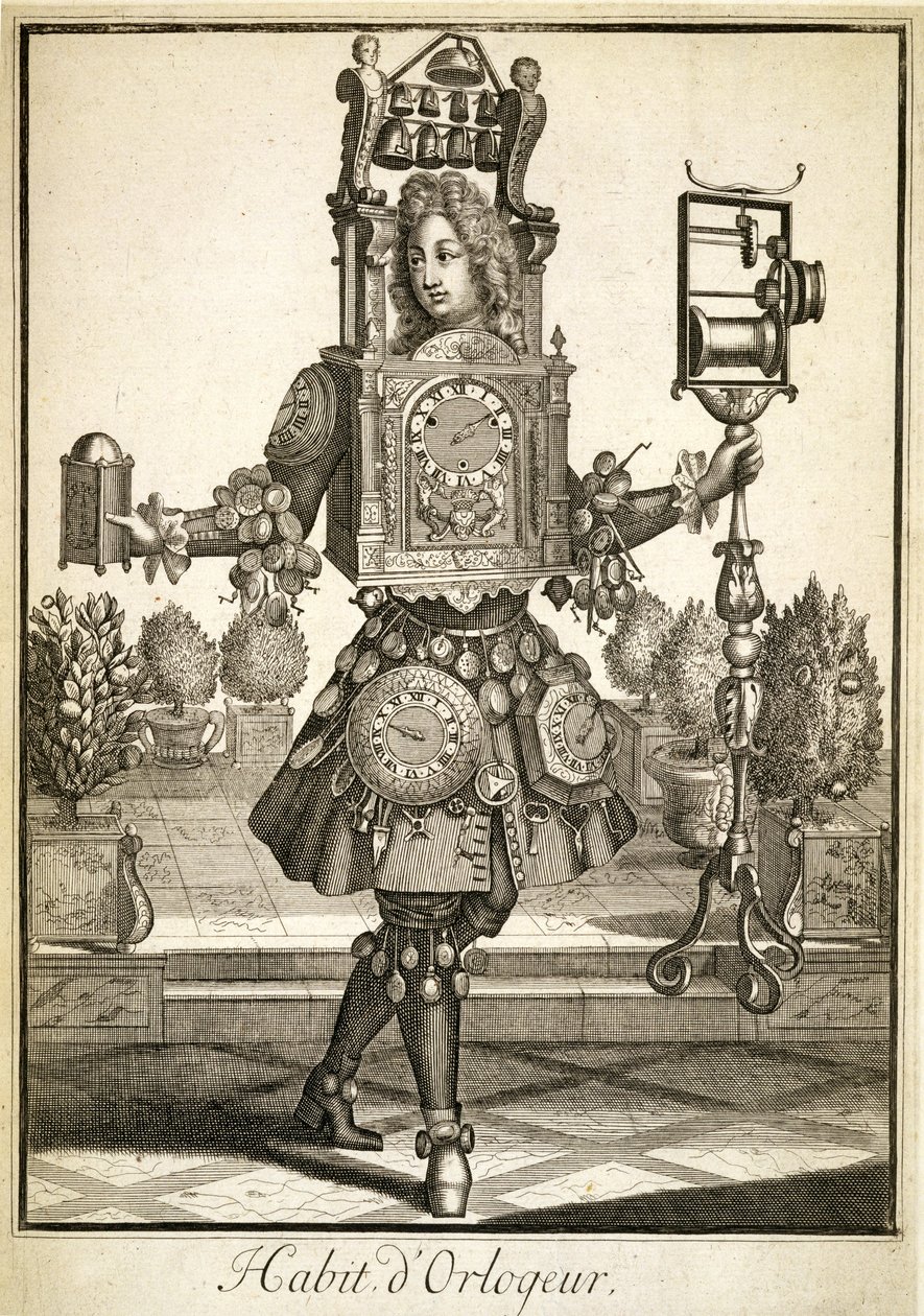 Costume for a Clock Maker, pub. by Gerard Valck c.1690 by German School
