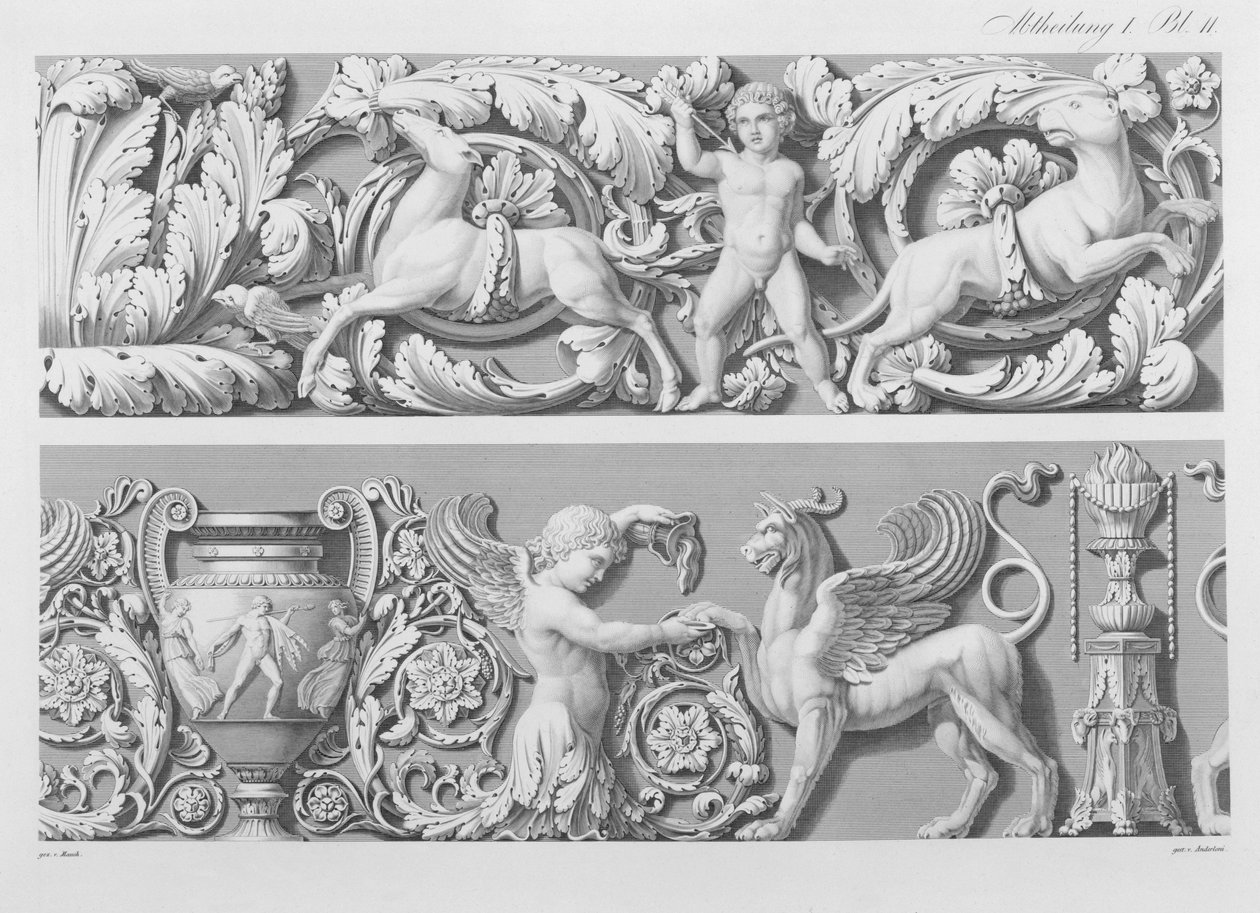 Designs for Classical Friezes, from 