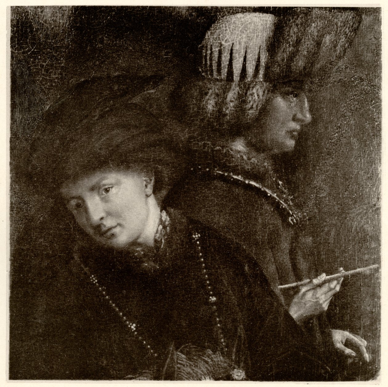 The Brothers Van Eyck, Hubert van Eyck (1366 - 1426), Jan van Eyck (1386 - 1440) (1884-90) by German School