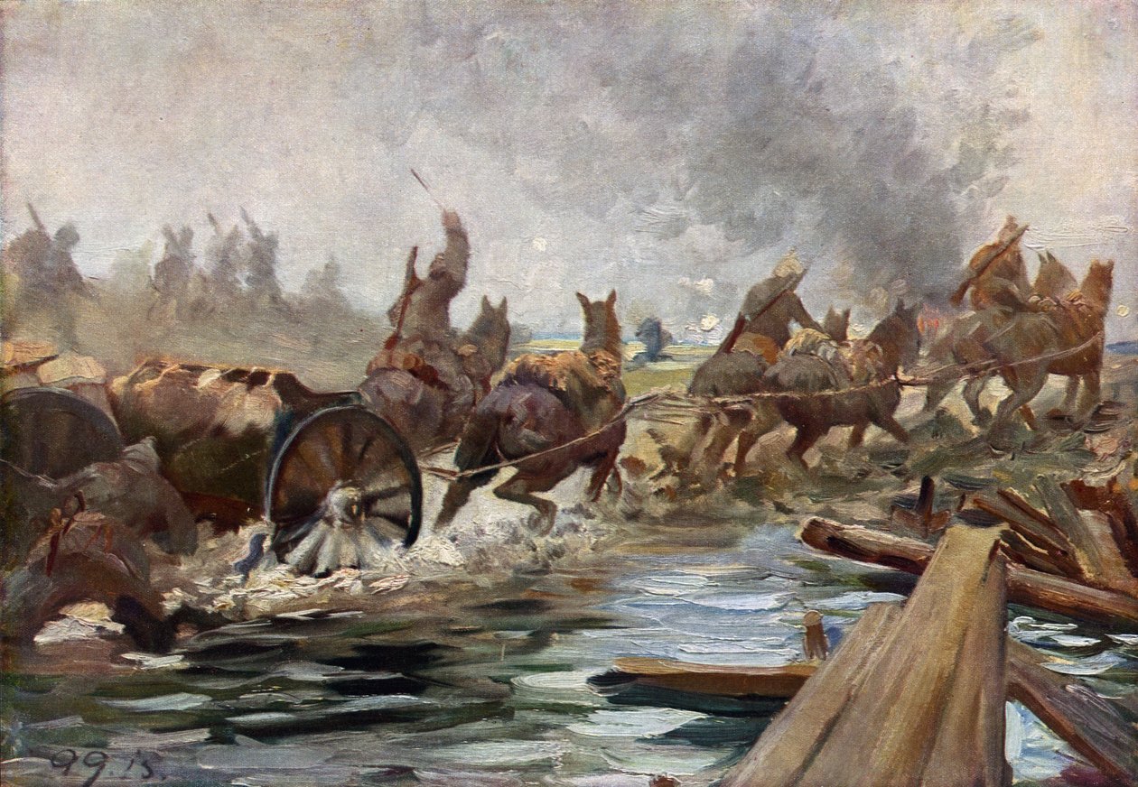 From an Eastern Front, Munition Transport by German School