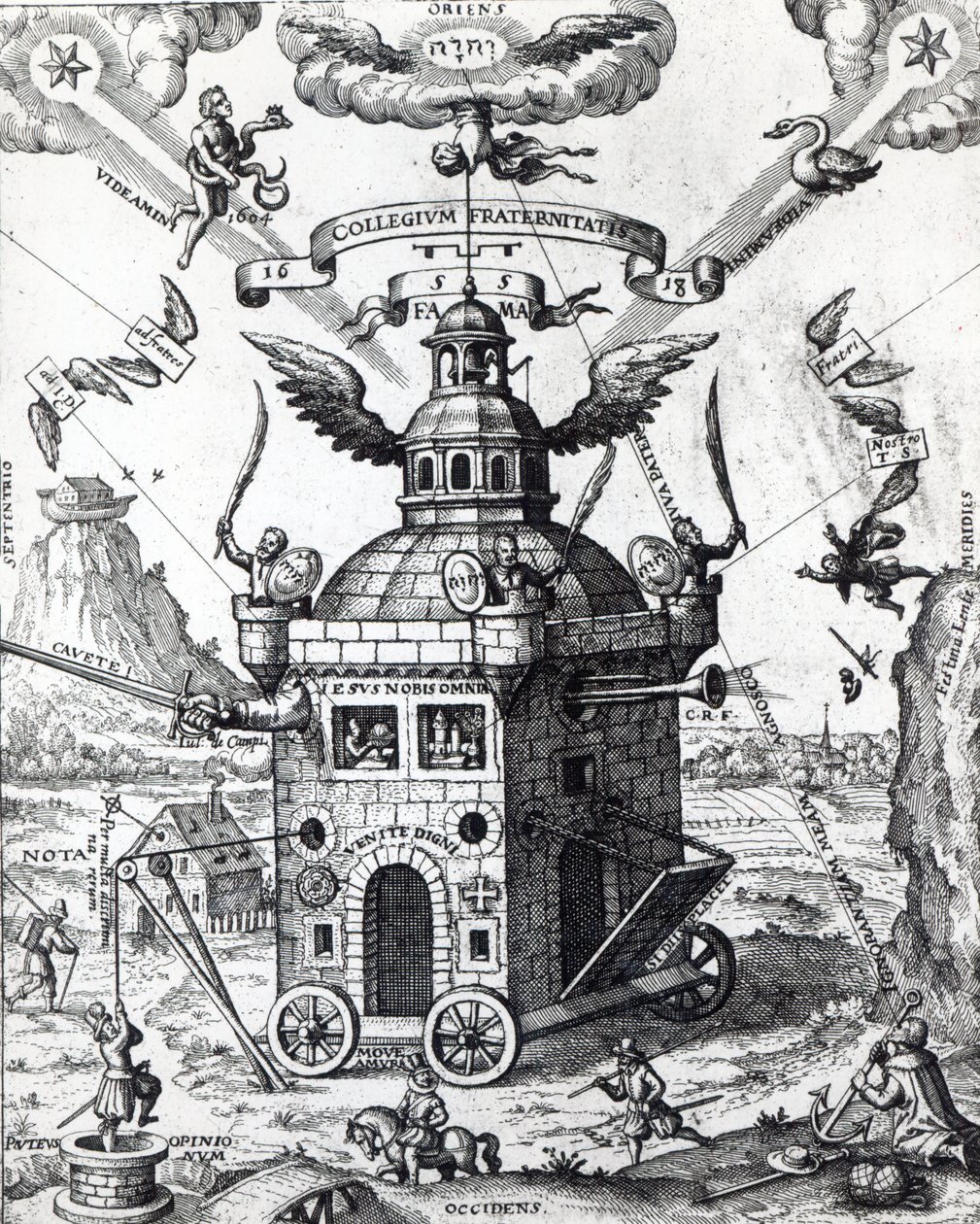 Frontispiece of Collegium Fama Fraternitatis by Theophilus Schweighardt, 1618 by German School