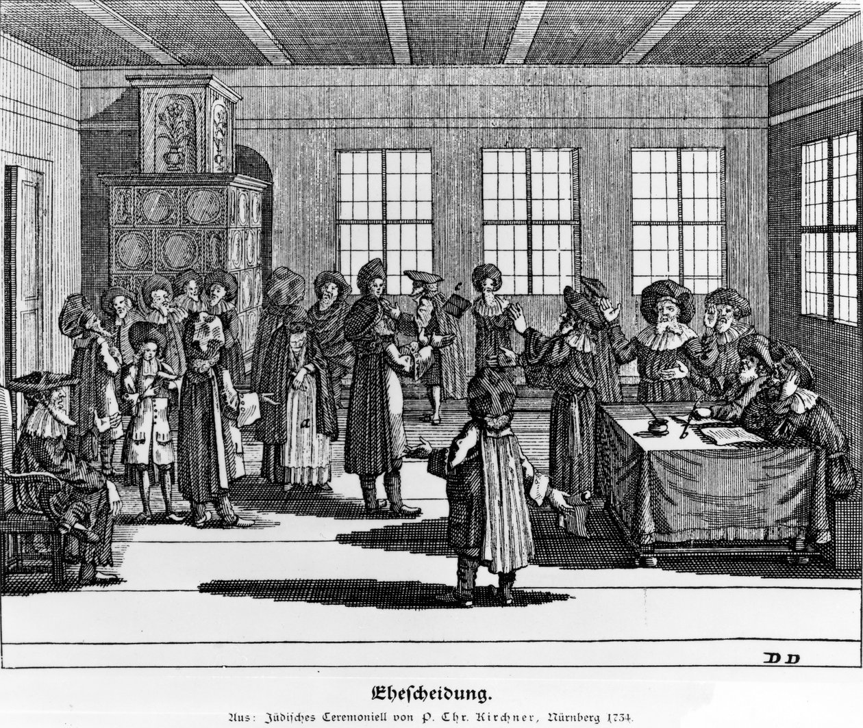 Illustration from the Jüdisches Ceremonial, oder Beschreibung dererjenigen Gebräuche by Paul Christian Kirchner, 1724 by German School