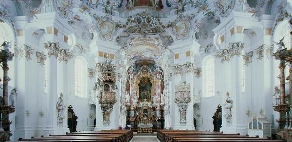 Interior view of the church by German School