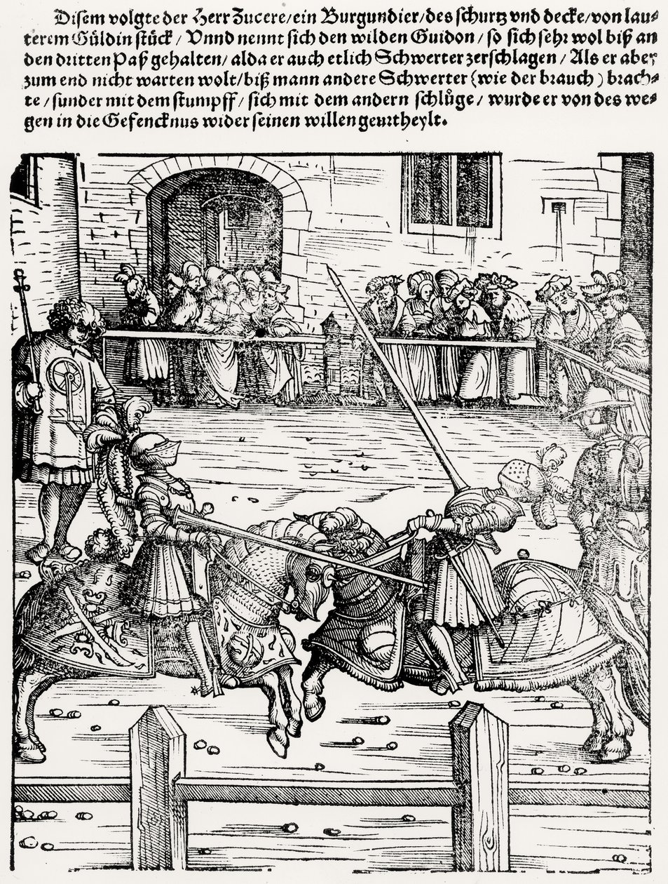 Jousting by German School