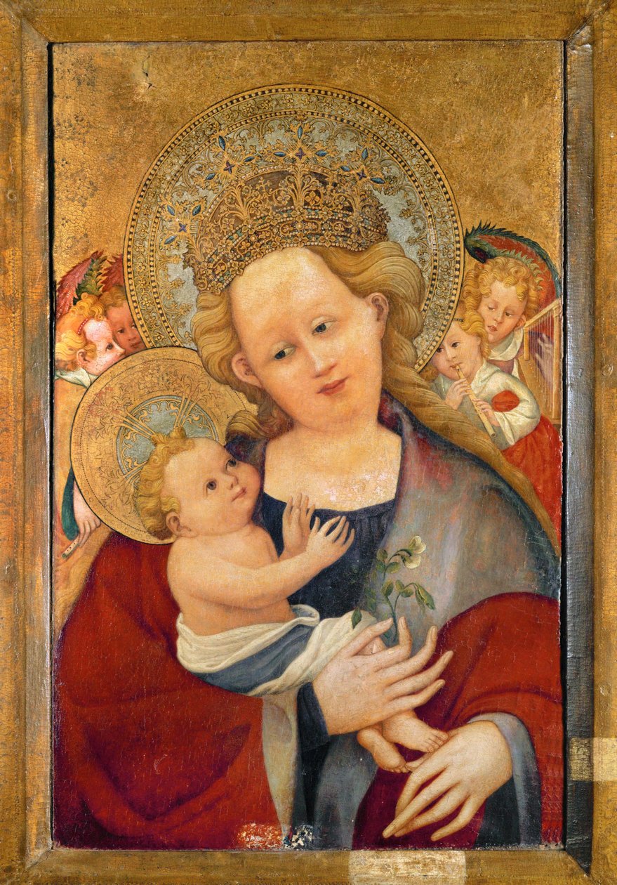 Madonna with a Pea Blossom by German School