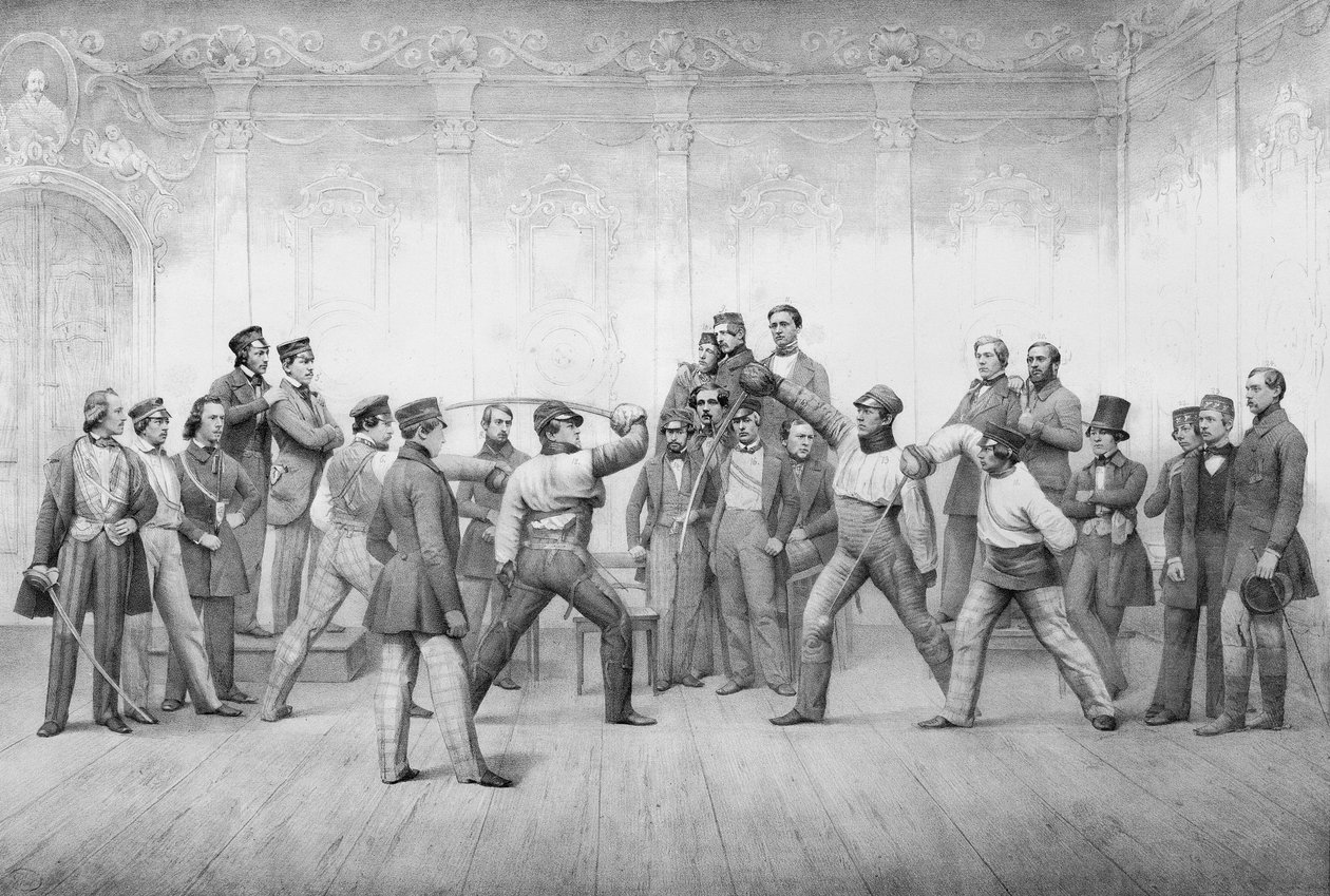 Mensuren or Student Members of the Duelling Society in Dresden by German School