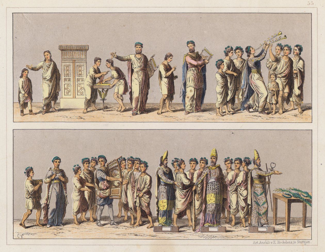 Musicians and Choir of the Classical Era by German School