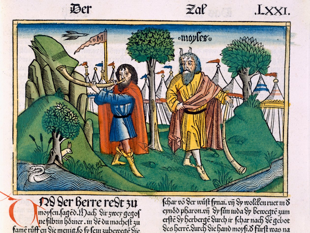 Numbers 2 The camp assignments of the Israelites, from the Nuremberg Bible by German School