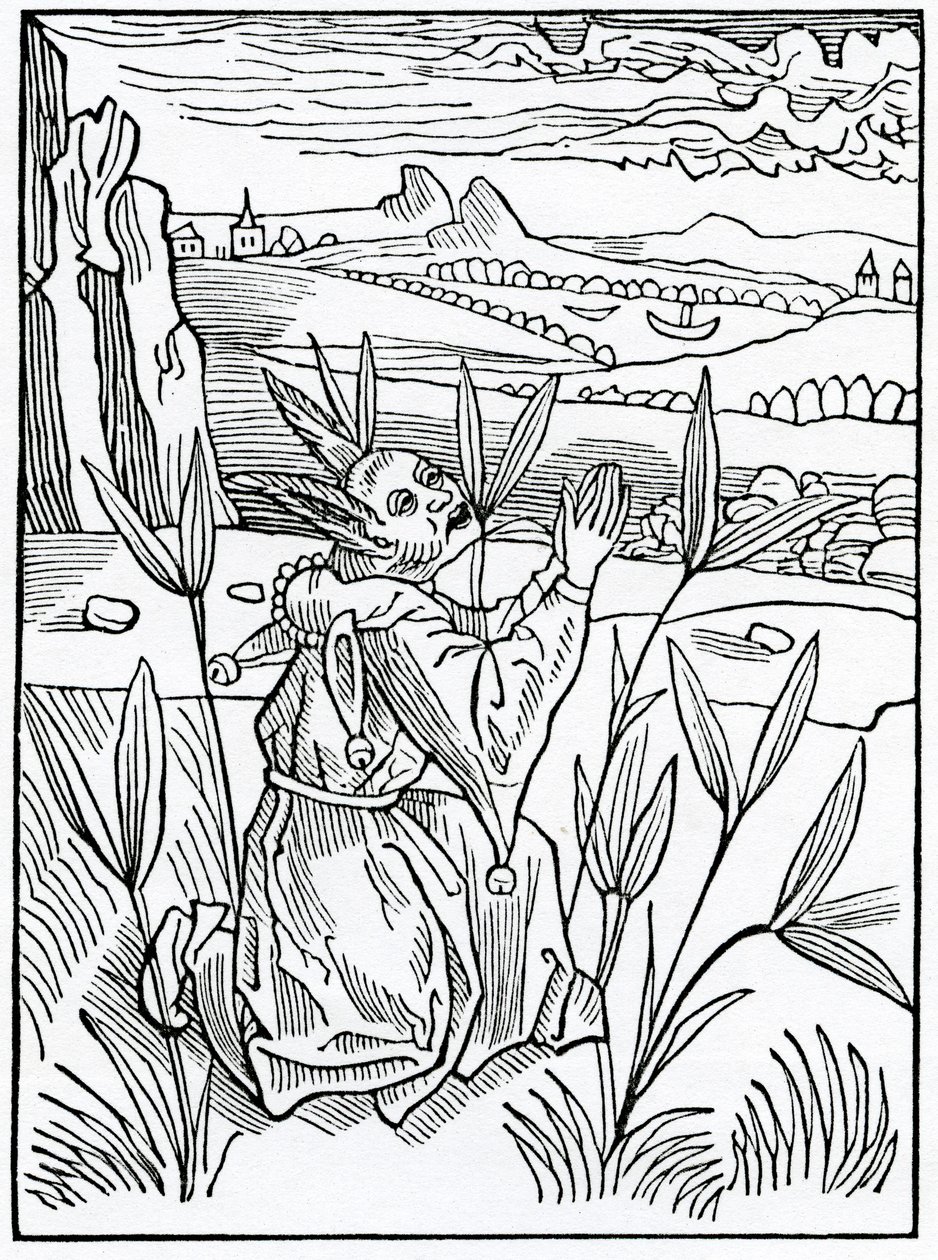 Of Unprofitable and Vain Prayers, Vows and Petitions, Illustration from Alexander Barclay