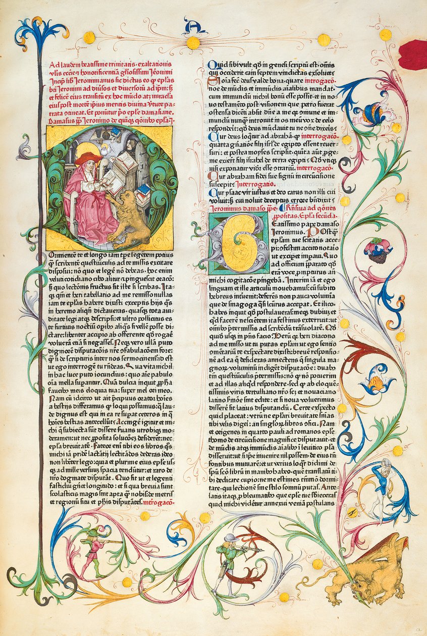 Page from Epistolae Hieronymus, St. Jerome