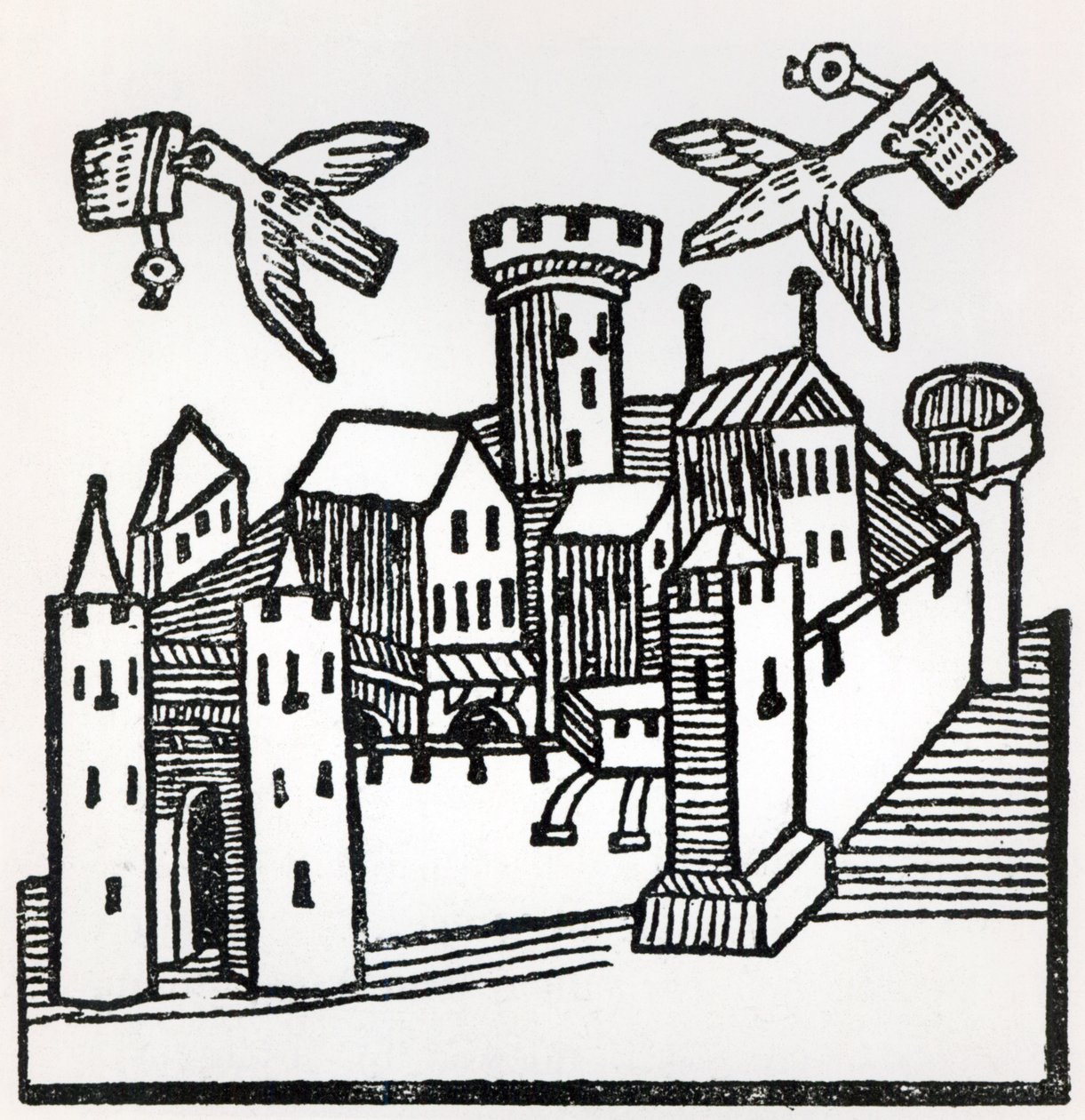 Pigeon Post, 1488 by German School
