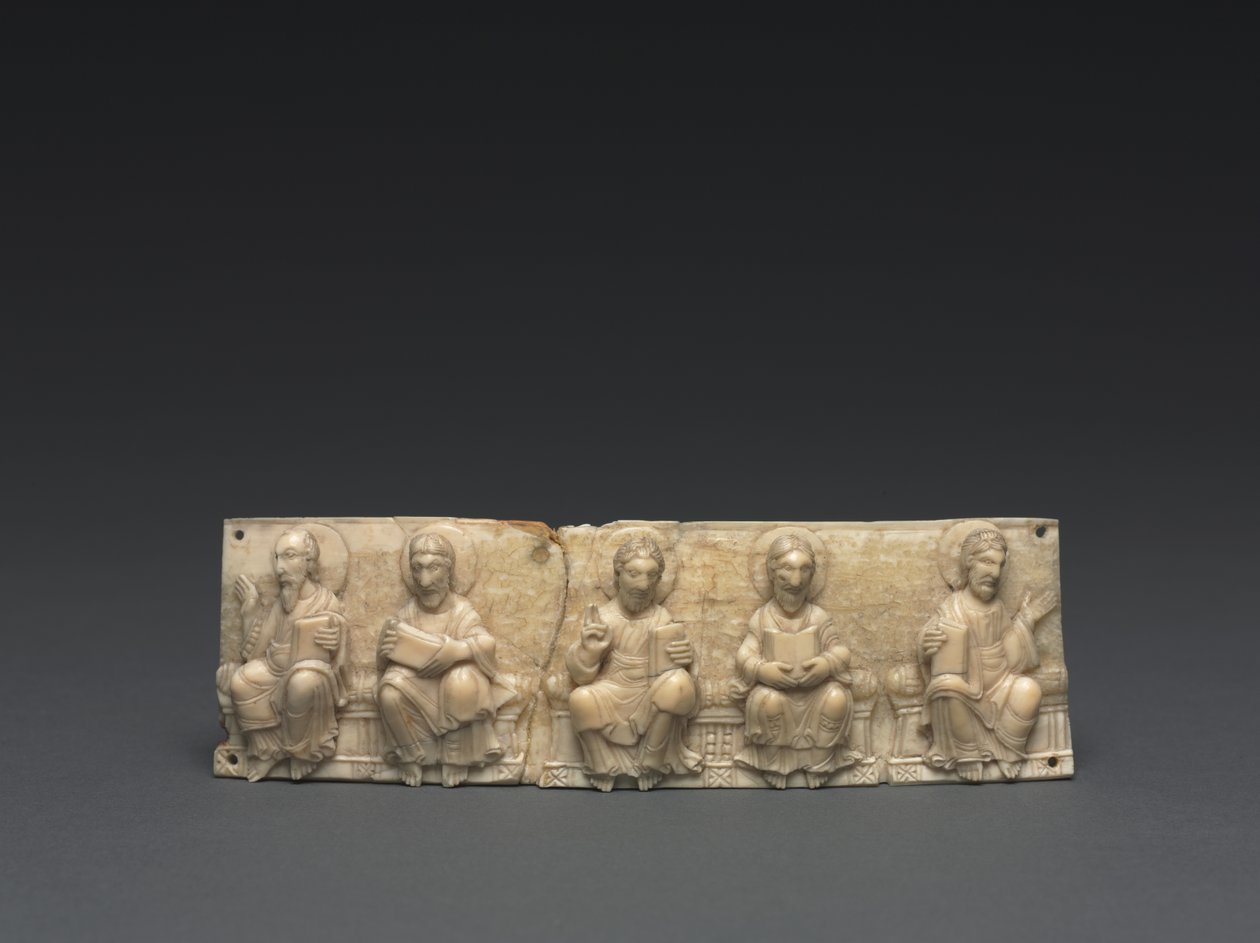 Plaque from a Portable Altar: Christ and the Apostles, Lower Rhine Valley by German School