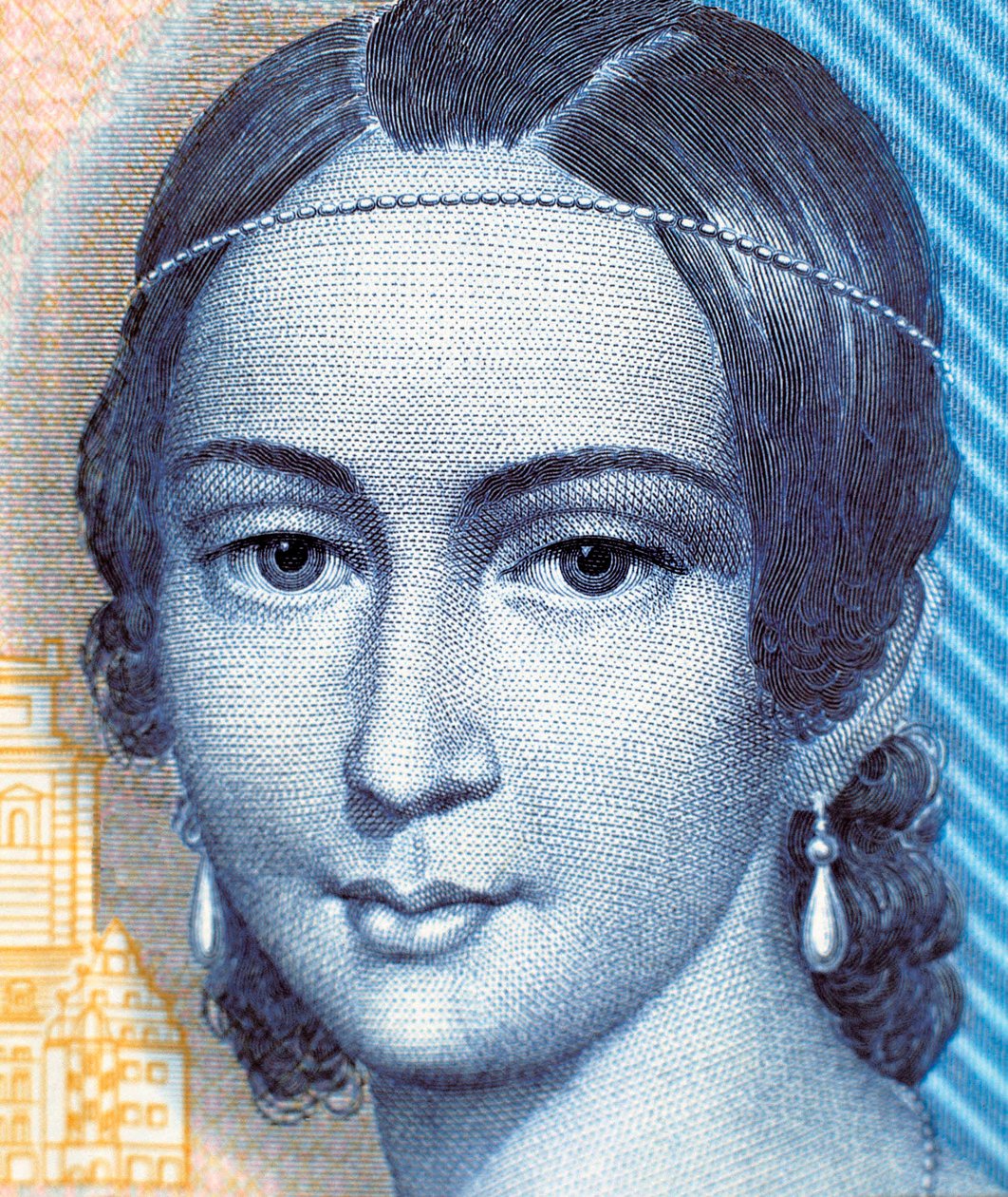 Portrait of Clara Schumann on 100 Mark Banknote, Obverse by German School
