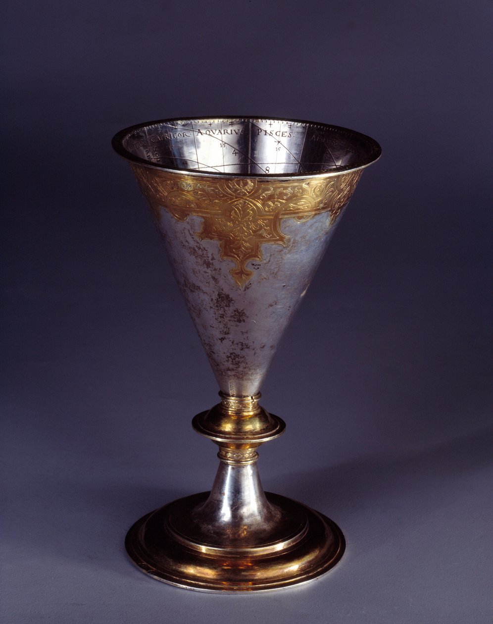 Chalice Shaped Sundial by German School