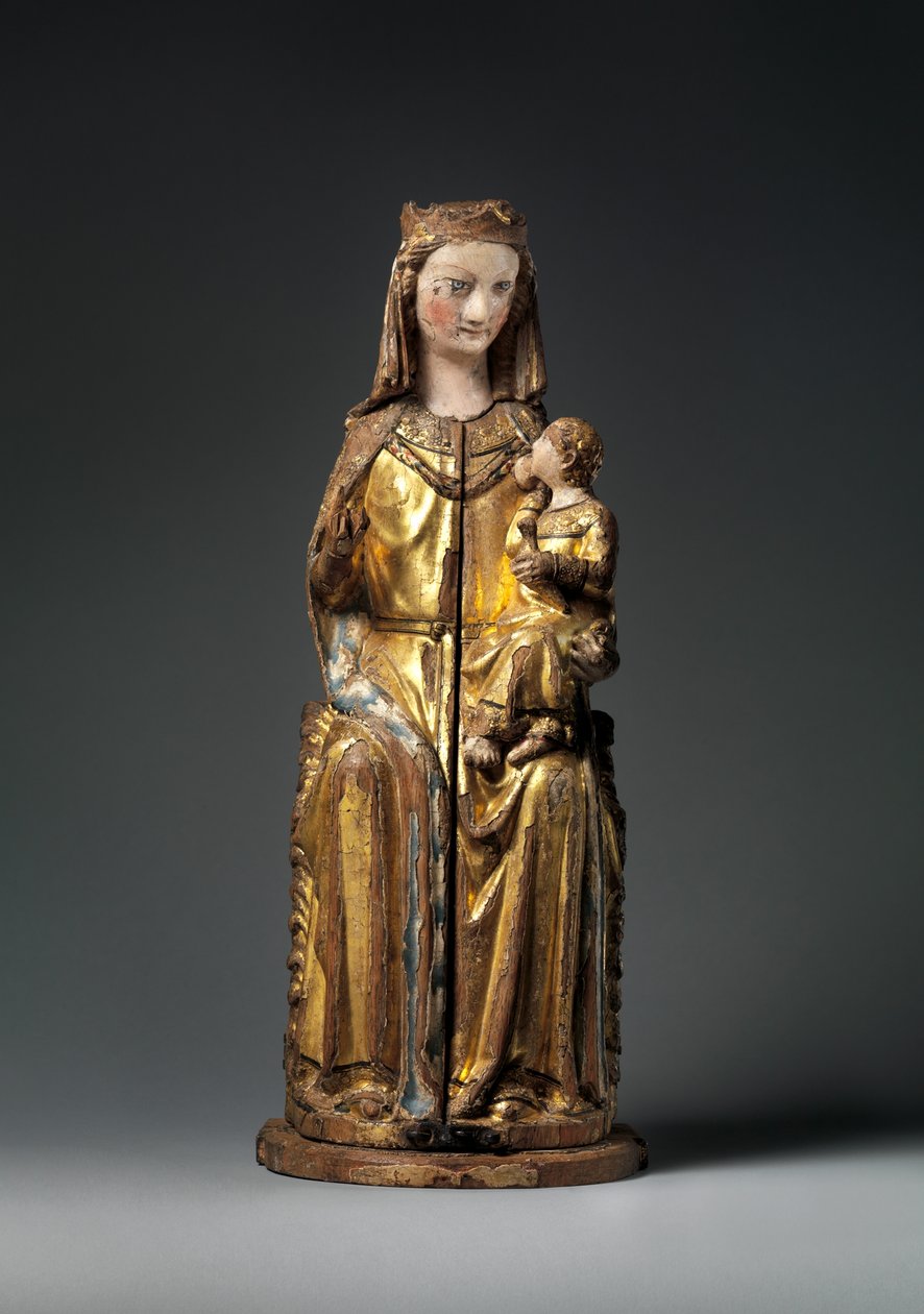 Shrine of the Virgin, closed panel by German School