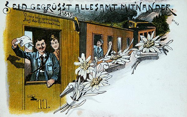 Souvenir Greeting postcard, c.1900 by German School