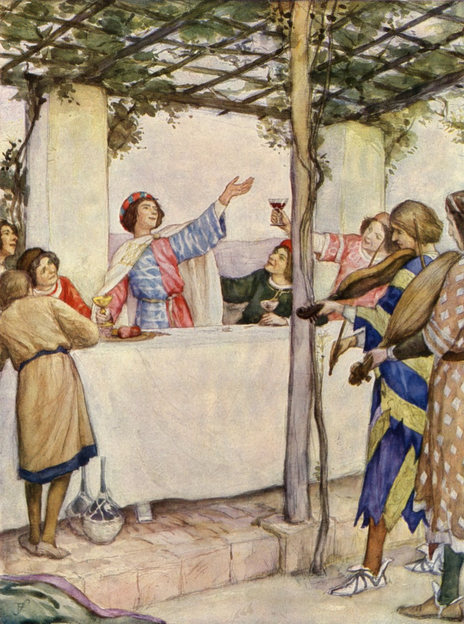 St Francis Enjoying the Pleasures of Youth by German School