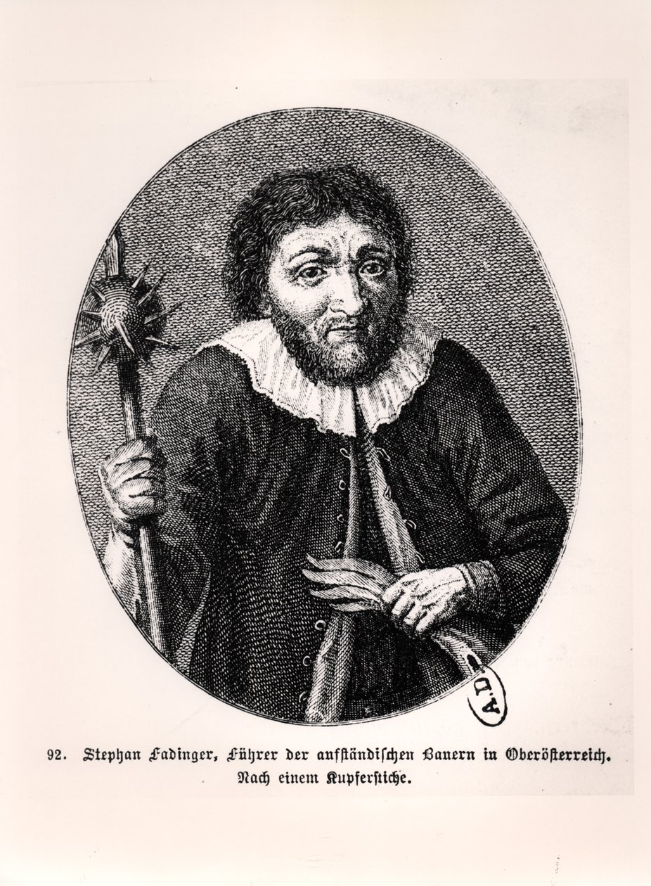 Stephan Fadinger, leader of Austrian peasant revolt by German School