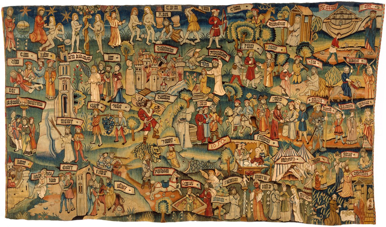 Tapestry Depicting Thirty-Six Scenes from the Old and New Testaments, from Middle Rhineland by German School