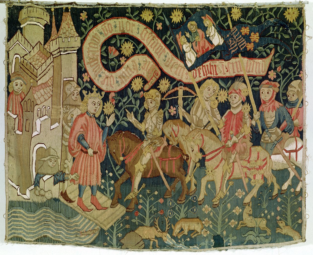 The Arrival of Joan of Arc at the Castle of Chinon on the 6th of March, 1423, received by Charles VII by German School