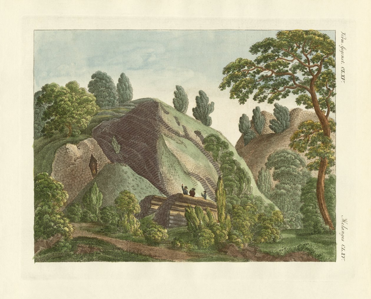 The Basalt Columns at the Kitzhammer of Meissner by German School
