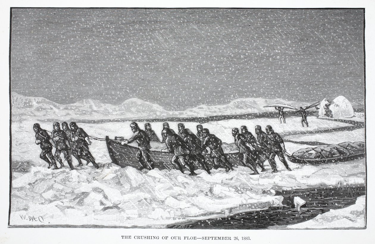 The Crushing of our Floe, September 26, 1883, London 1886 by German School