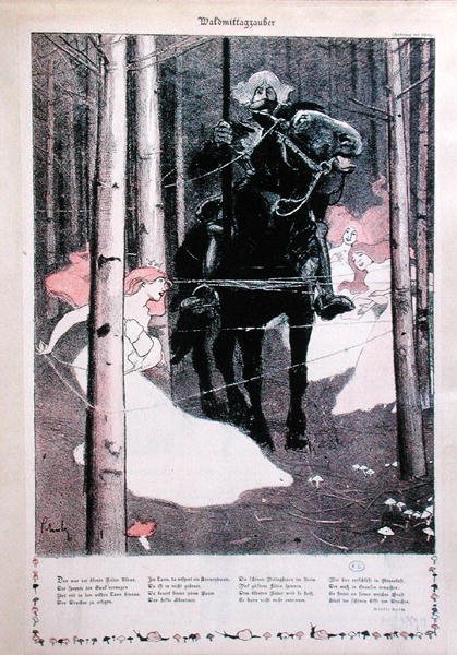 The Enchanted Forest by German School