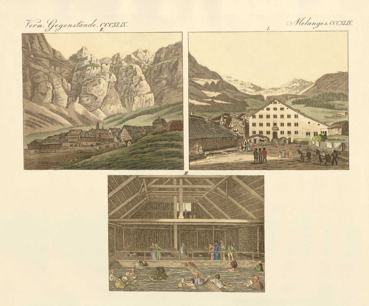 The Bath of Leuker at the Canton of Wallis by German School