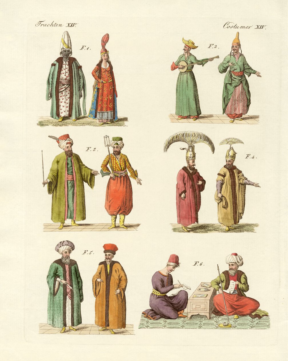 Turkish National Costumes by German School