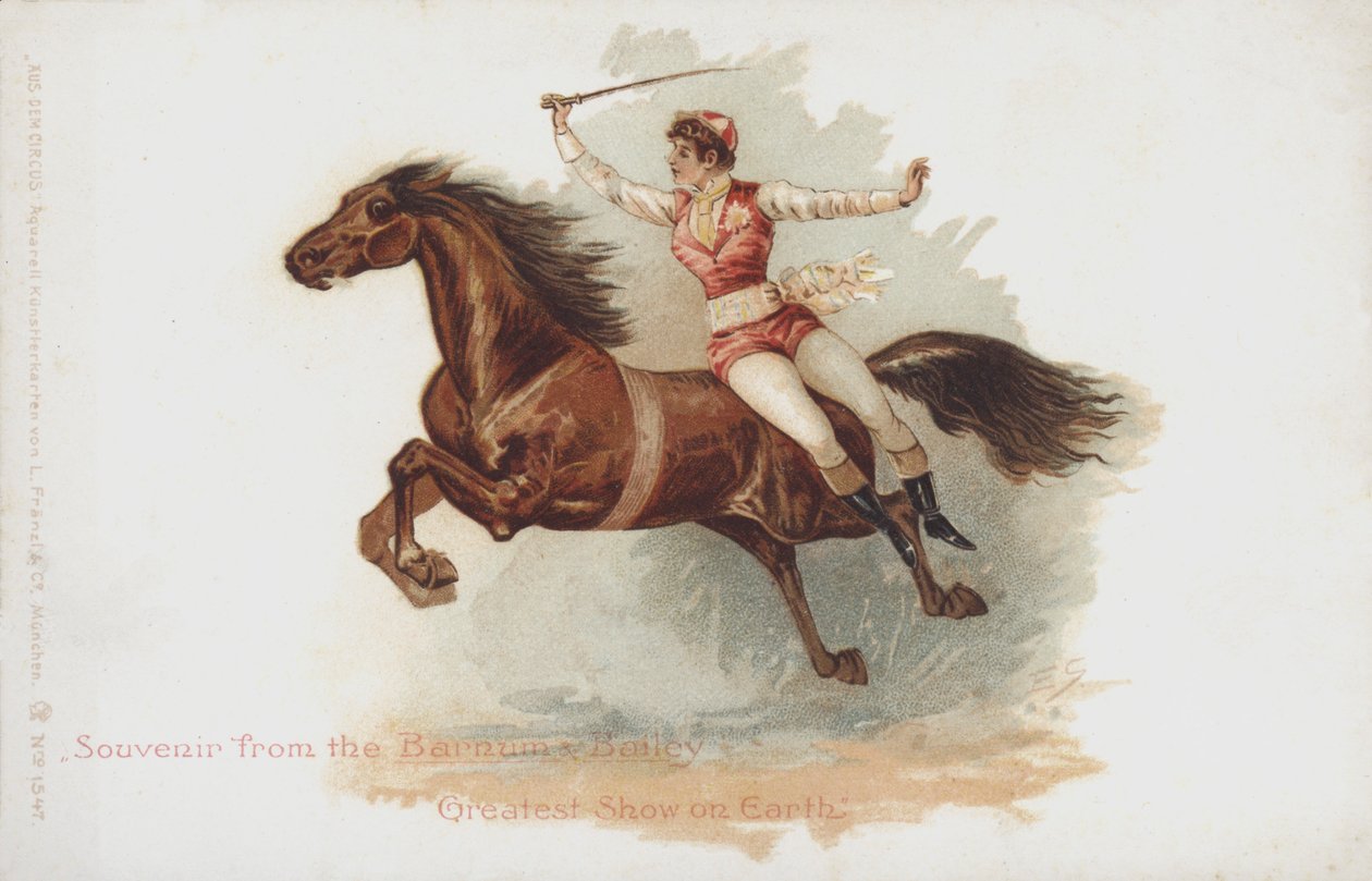 Woman Horse Rider of Barnum and Bailey