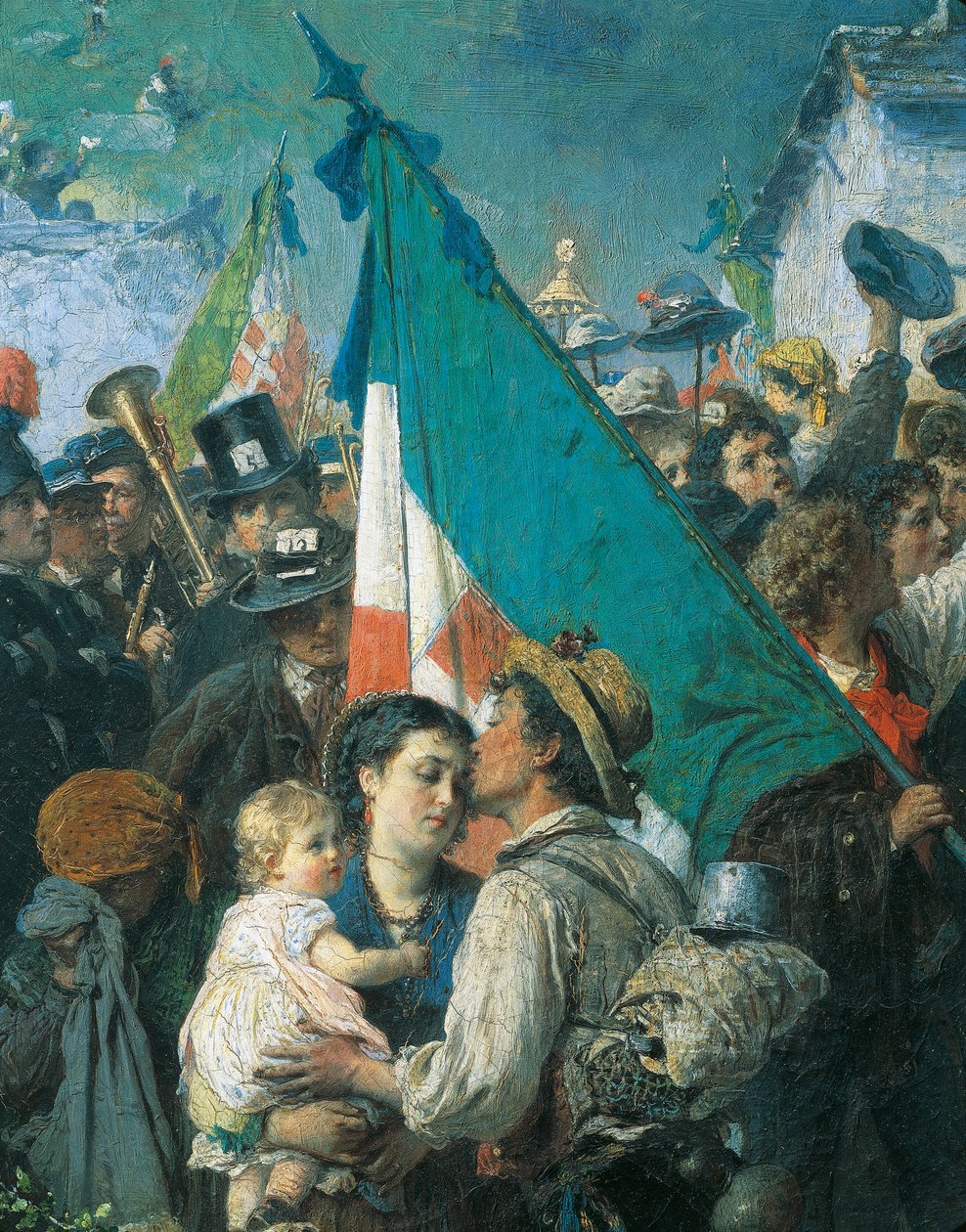The Departure of the 1866 Conscripts by Gerolamo Induno