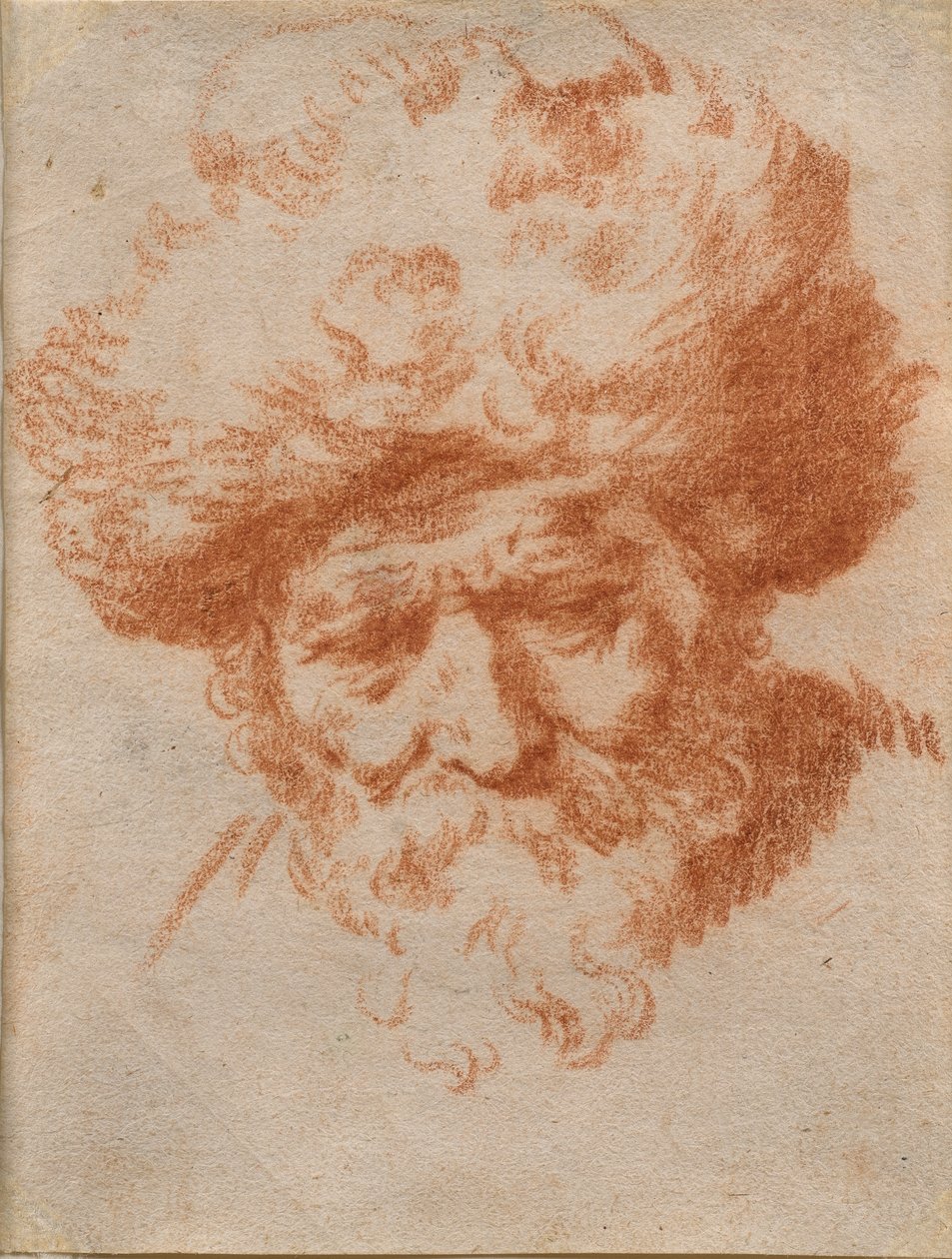 An Allegory of Winter: Head of an Old Man Wearing a Fur Cap by Gerrit Adriaensz (attr.to) Berckheyde