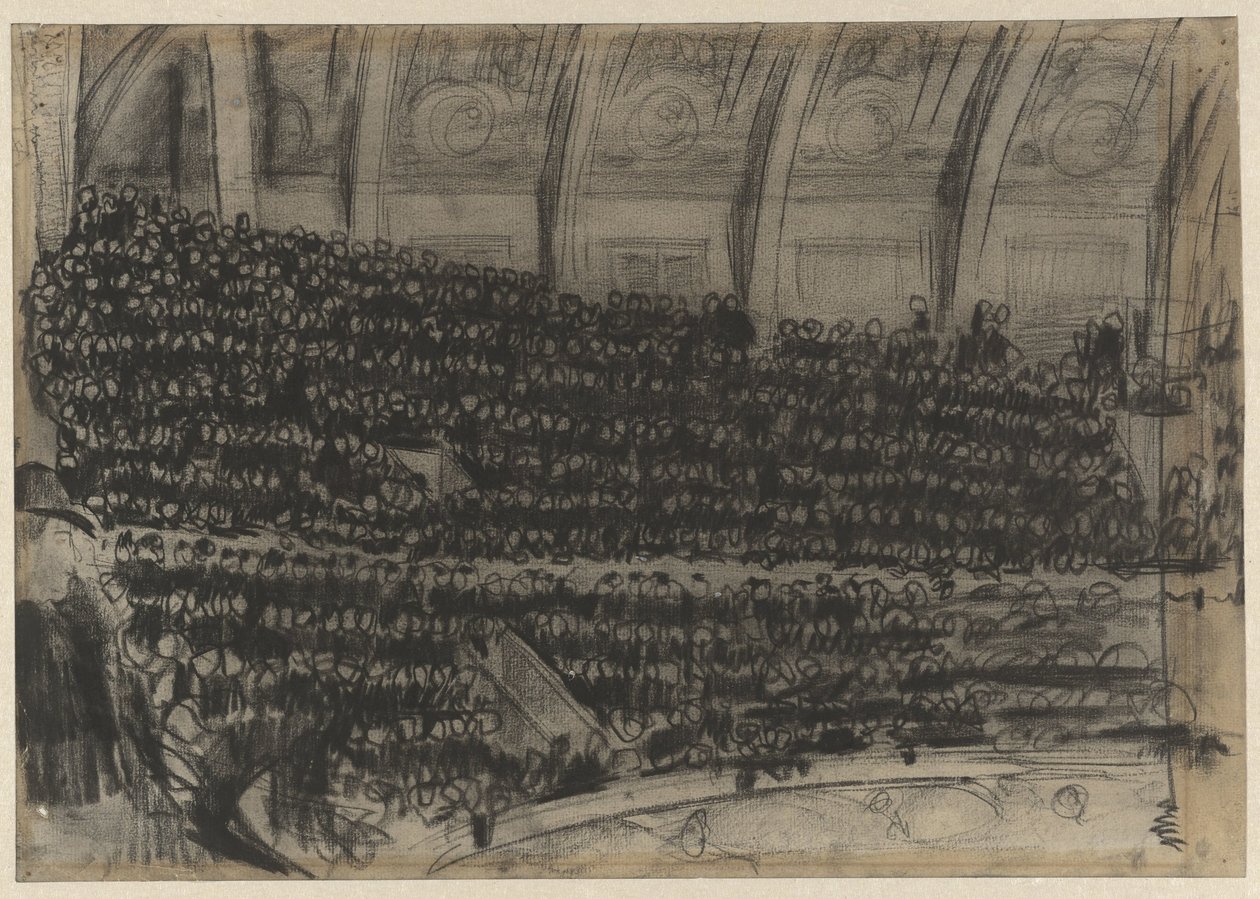 Spectators in the Stands of Circus Carré by Gerrit Willem Dijsselhof