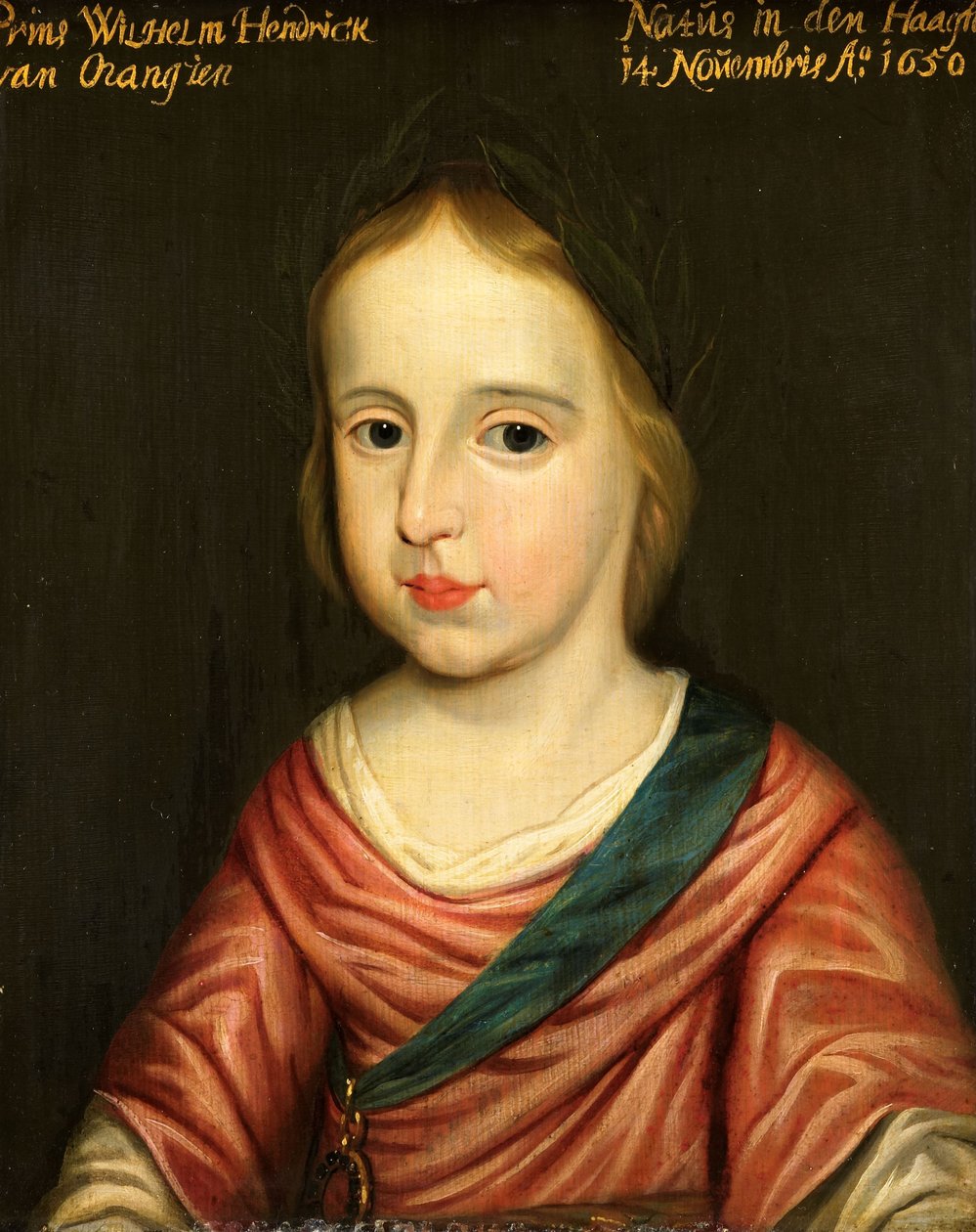 Portrait of Willem III Prince of Orange, c.1653 by Gerrit van (after) Honthorst