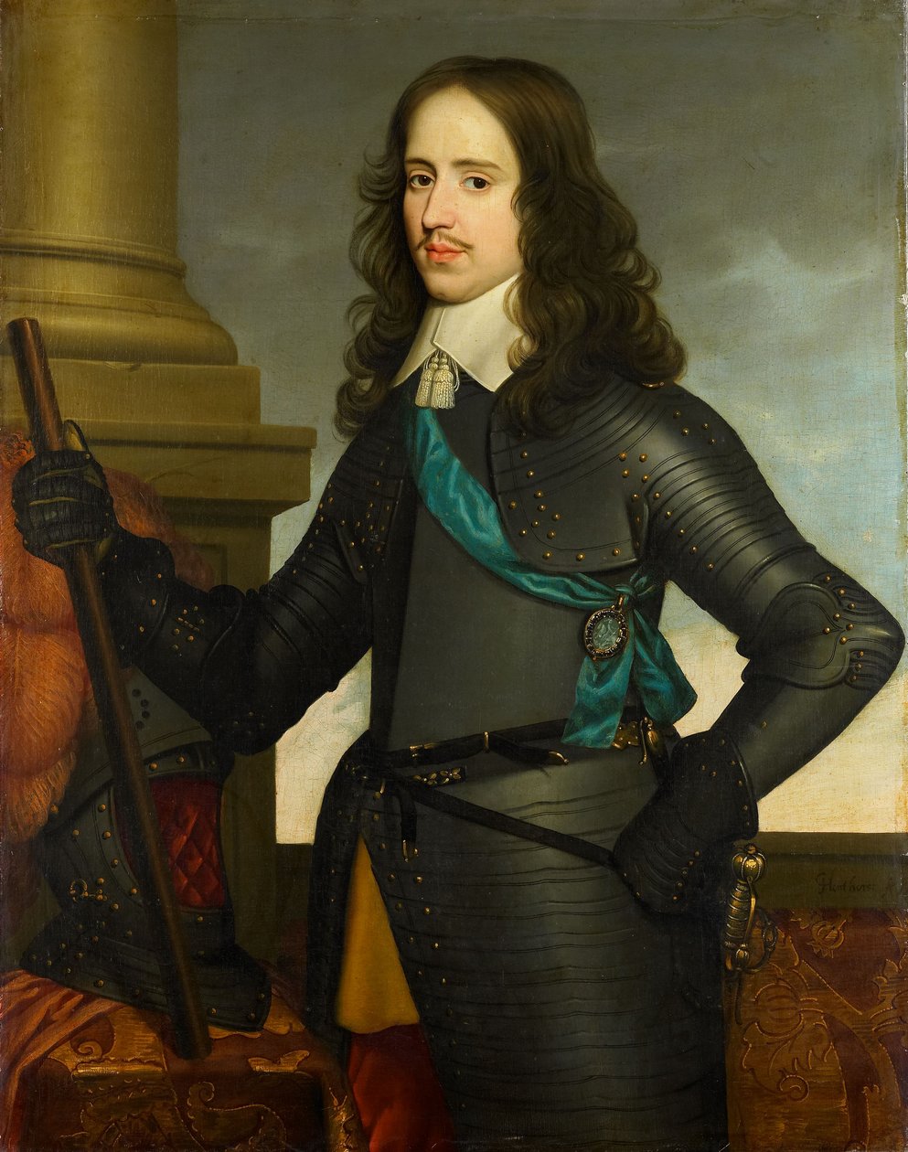 Portrait of Willem II by Gerrit van (after) Honthorst