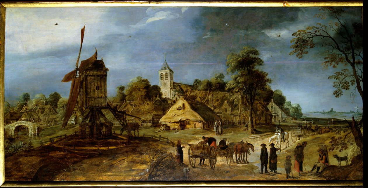 A Village Street by Gerrit van Honthorst