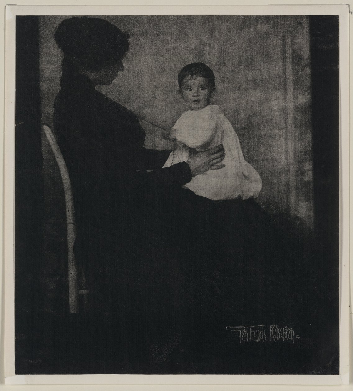 Portrait of Mrs Ward with Baby by Gertrude Käsebier