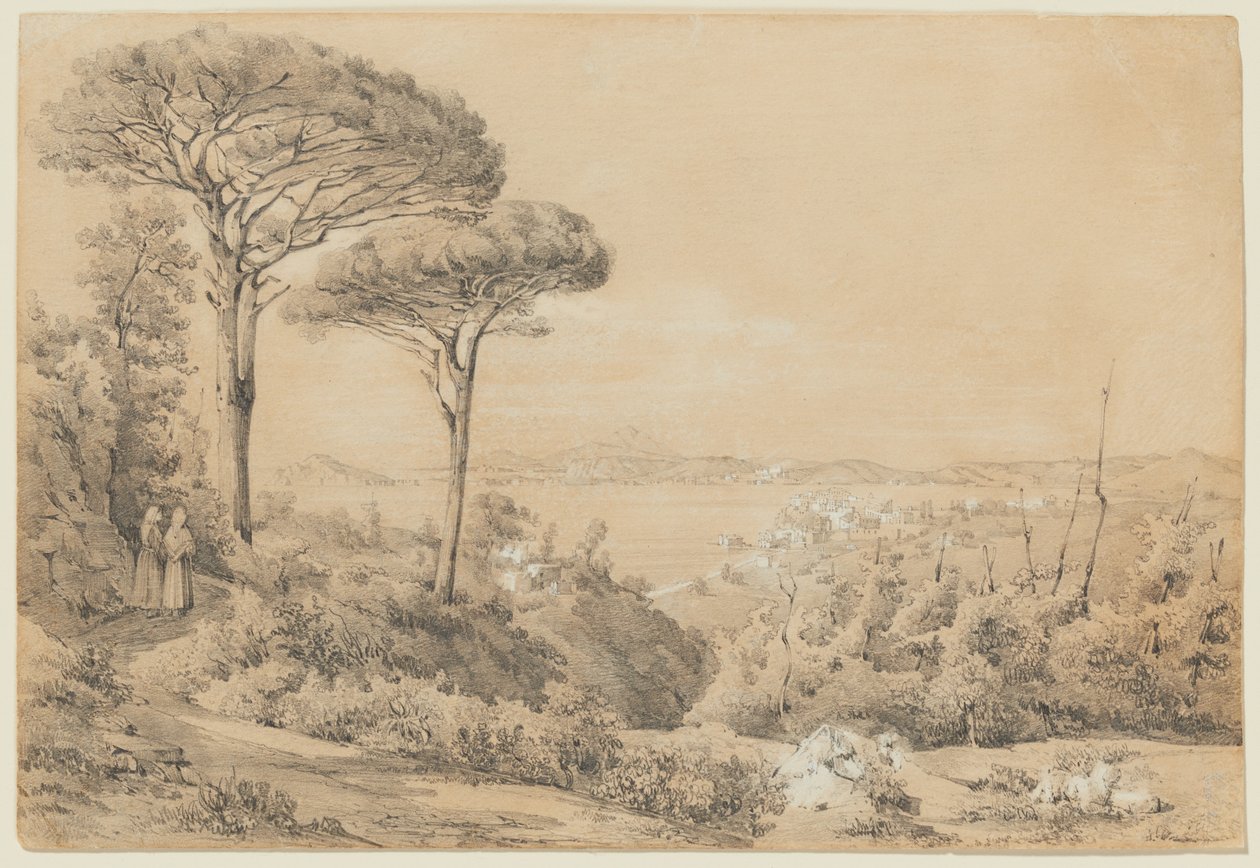 View of the Gulf of Pozzuoli from the Solfatara by Giacinto Gigante