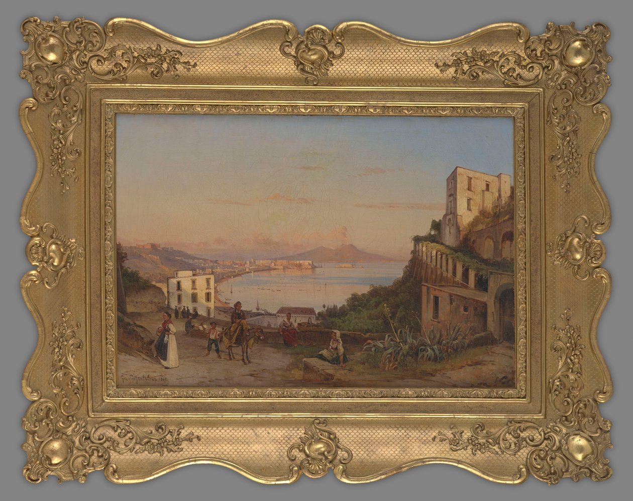 View of the Bay of Naples with Vesuvius by Giacinto Gigante