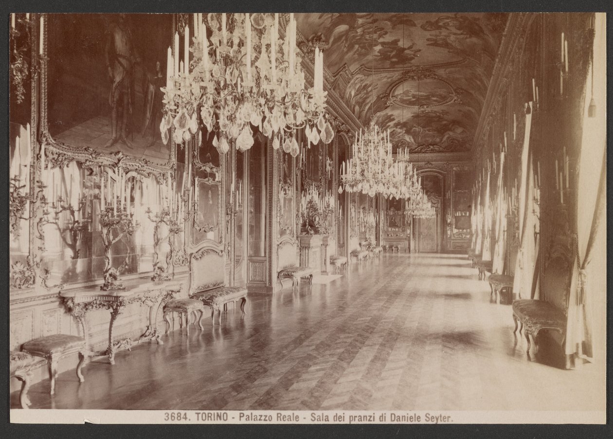 Turin - Royal Palace - Dining Room of Daniele Seiter by Giacomo Brogi