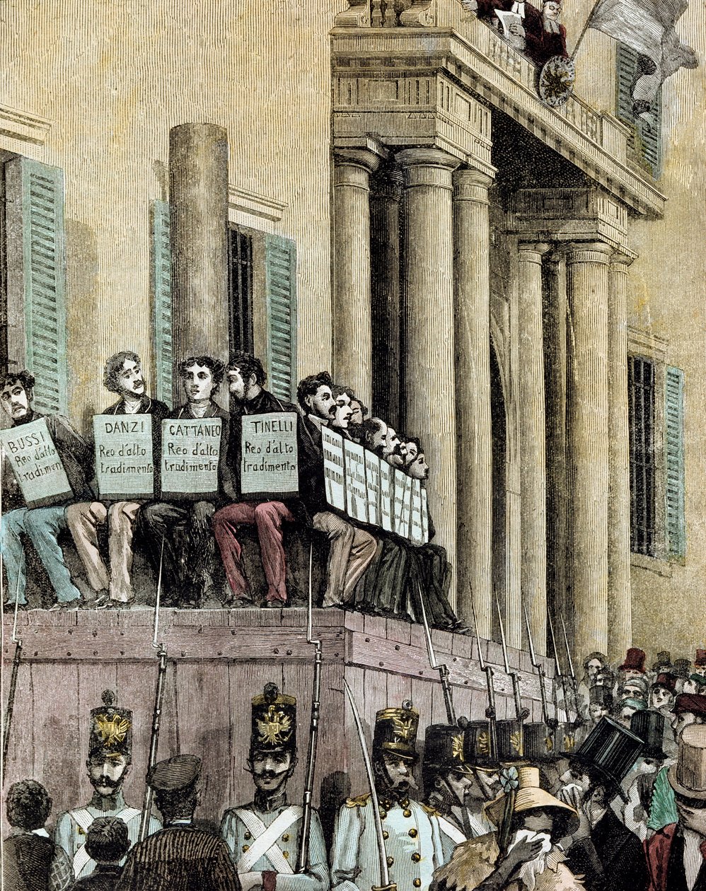 Risorgimento: members of the Giovine Italia movement by Giacomo Mantegazza