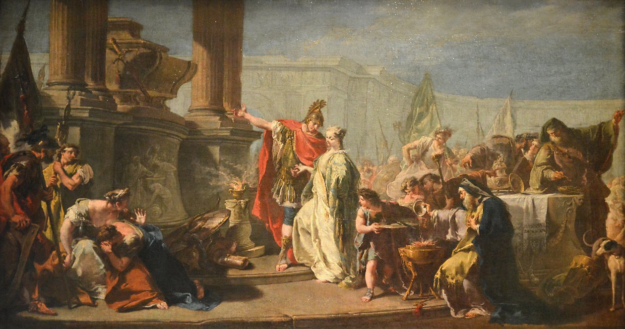 Polyxena before the Tomb of Achilles by Giambattista Pittoni