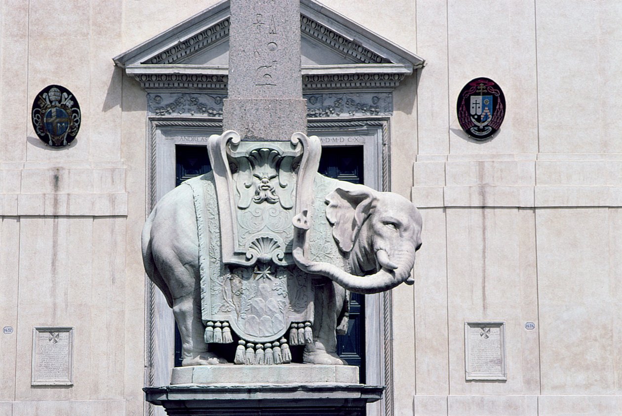 An Elephant Supporting an Obelisk by Gian Lorenzo Bernini