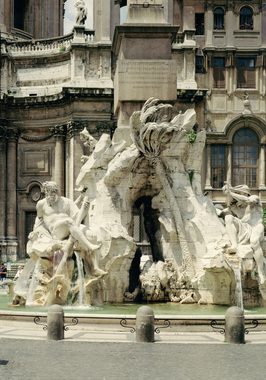 The Four Rivers Fountain by Gian Lorenzo Bernini