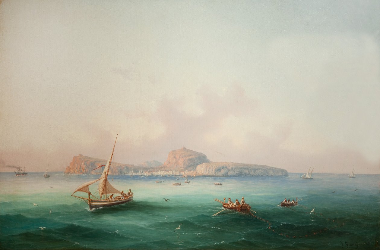 View of Capri by Giancinto Gianni